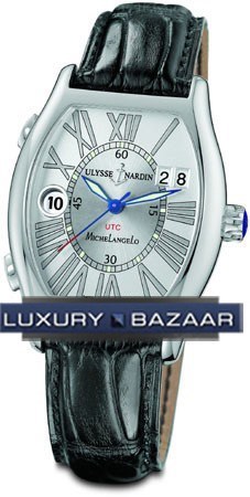 Ulysse Nardin Michelangelo UTC Dual Time (SS/ Silver / Roman / L